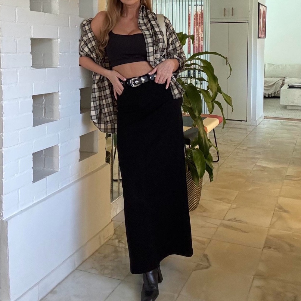 L’agence Black Maxi Skirt